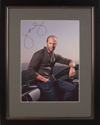 Фотография с автографом британского актера Джейсона Стэйтема (Jason Statham).